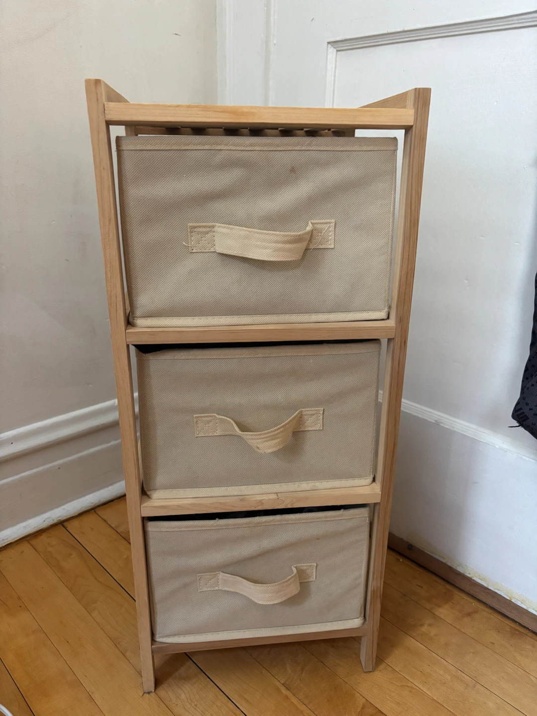 Wooden 3-Drawer Storage Unit