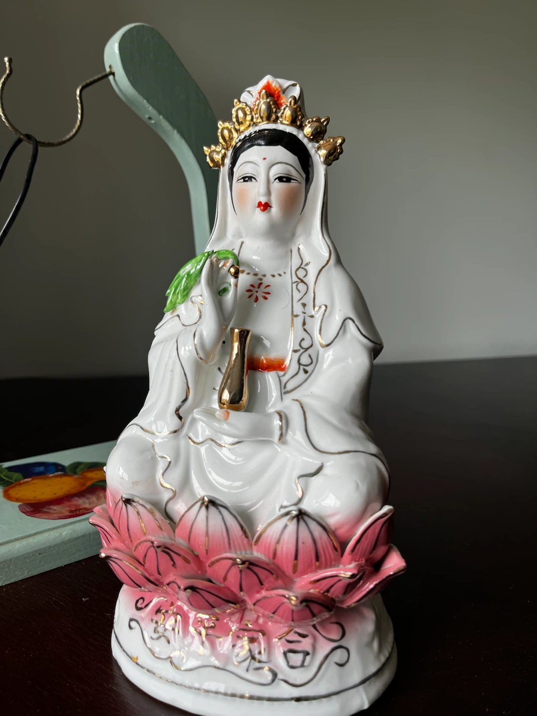 Ceramic Guanyin Bodhisattva Buddha Statue - photo 3