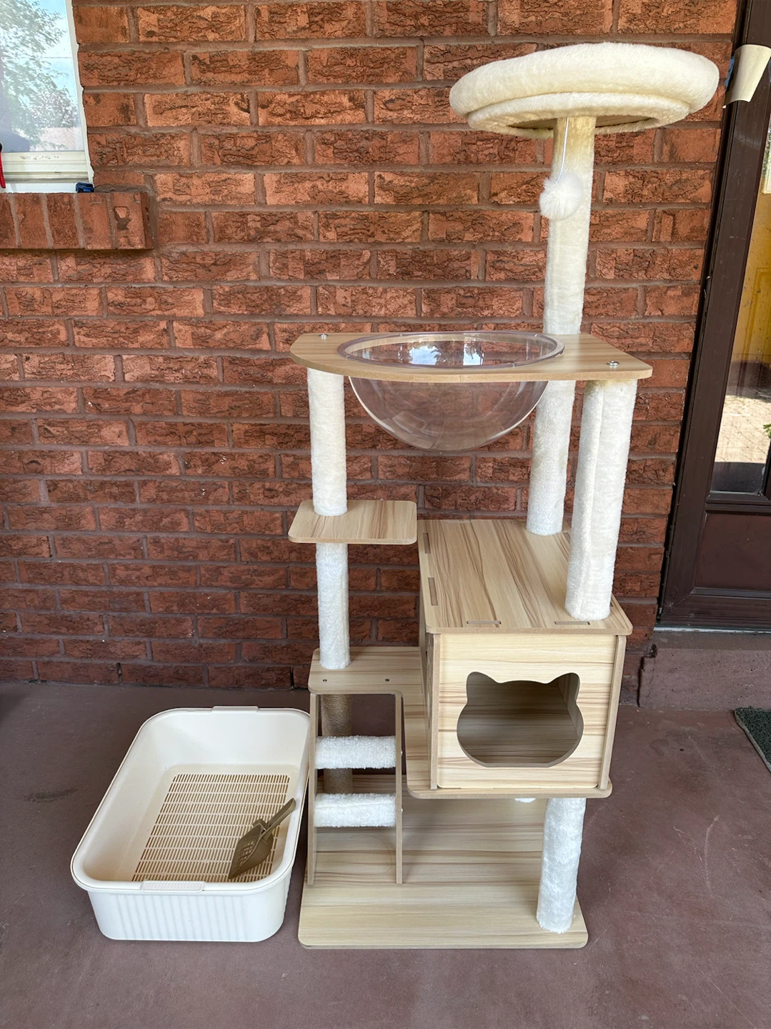 Cat Tree Condo with Litter Box