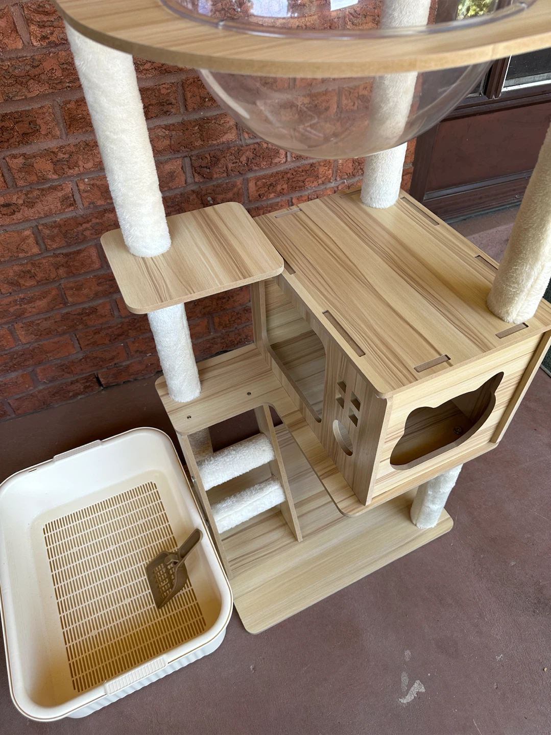 Cat Tree Condo with Litter Box - photo 3
