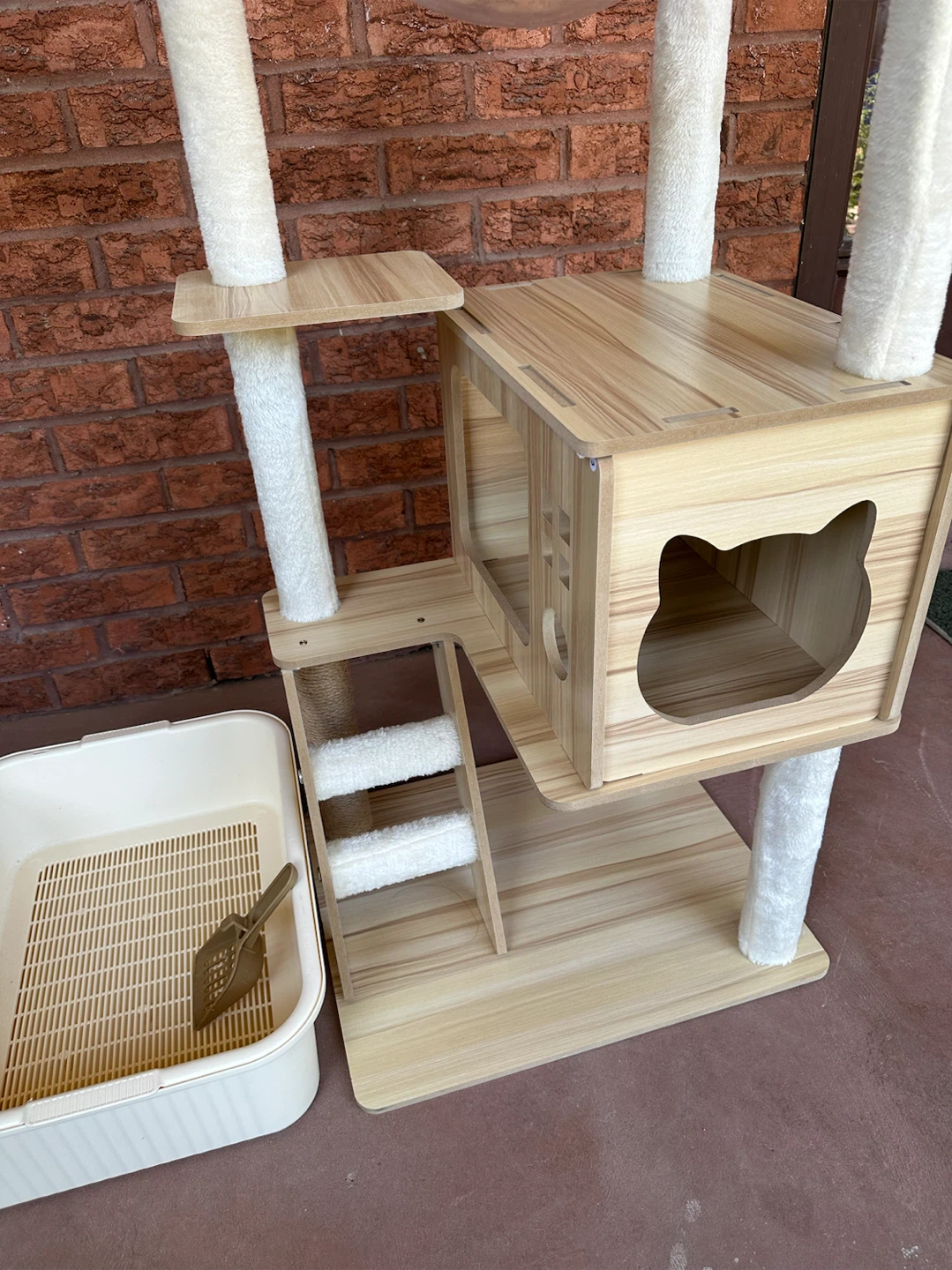 Cat Tree Condo with Litter Box - photo 4