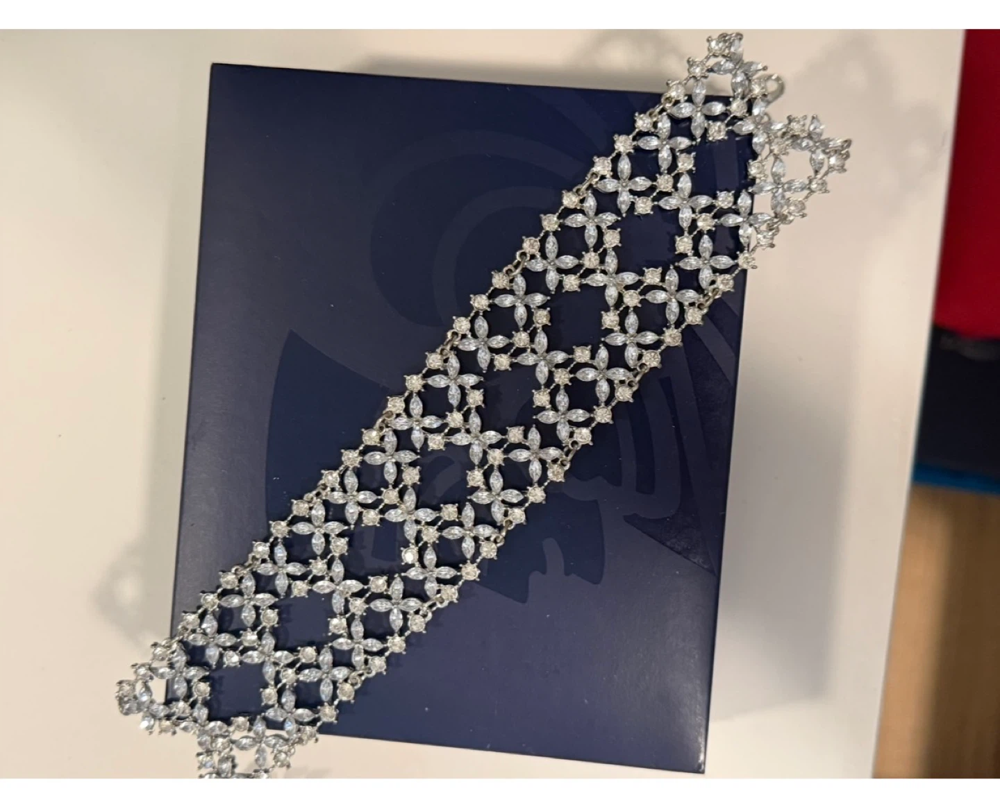 Sparkly Crystal & Bead Choker Necklace