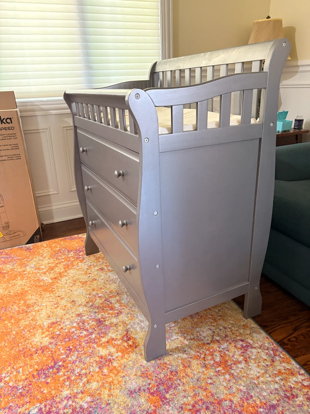 Dresser and Changing Table (Grey) - photo 3