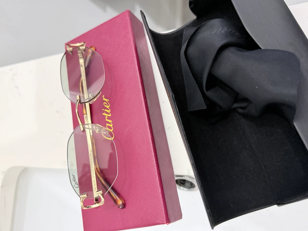 Cartier Rimless Glasses with Case - photo 5