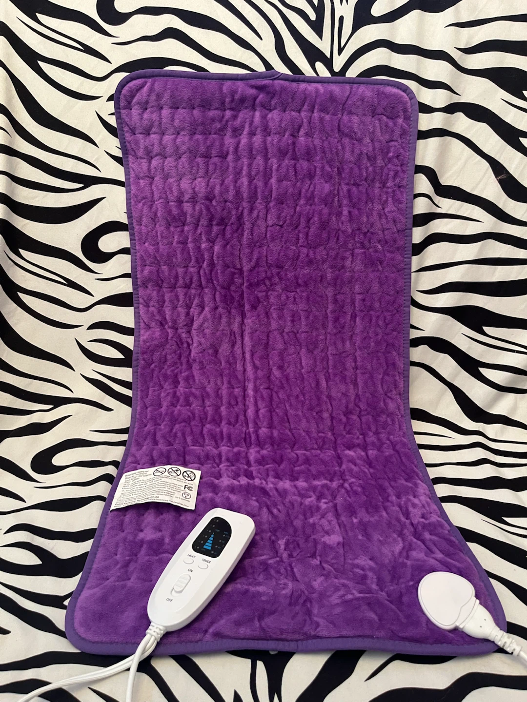 🔌 Electric Purple heating pad 🔌