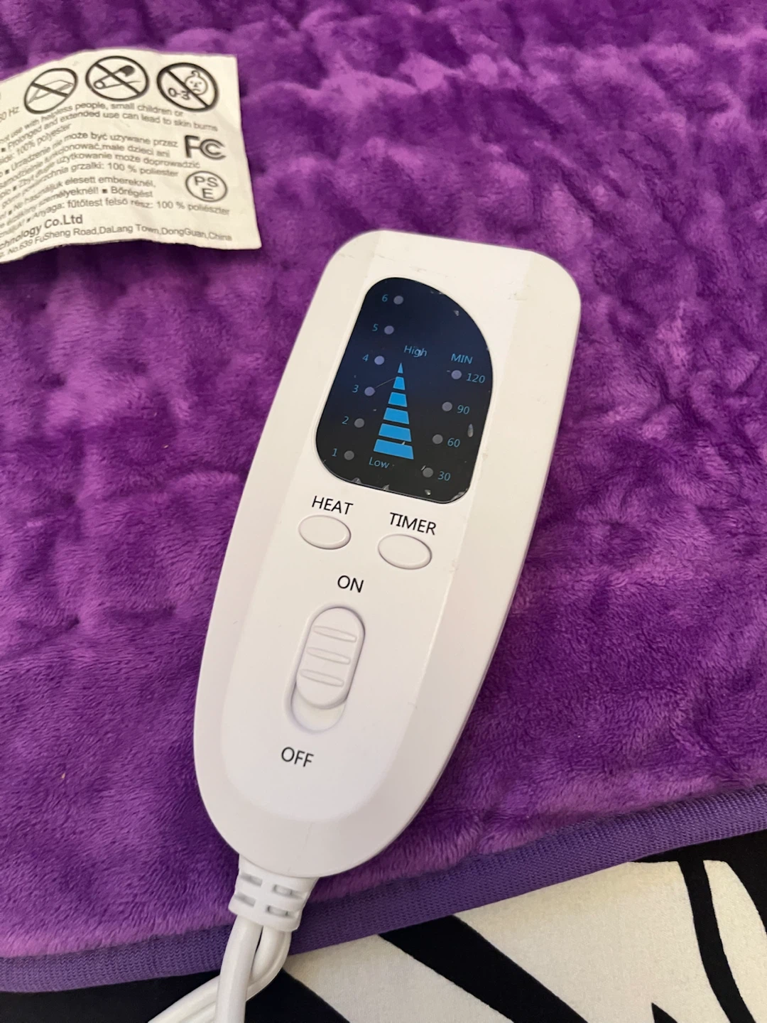 🔌 Electric Purple heating pad 🔌 - photo 3