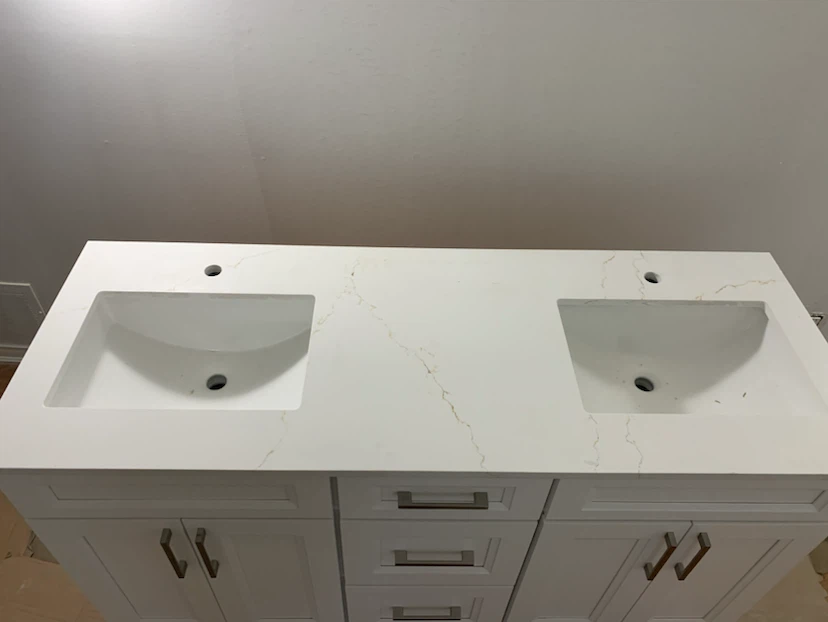 Double Sink with Quartz Countertop & backsplash - photo 4