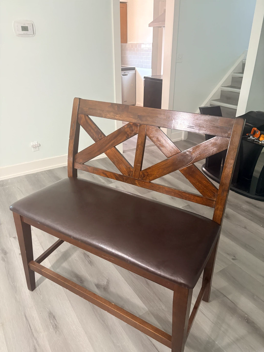 Omaha X-back dining set with chairs and bench - photo 2