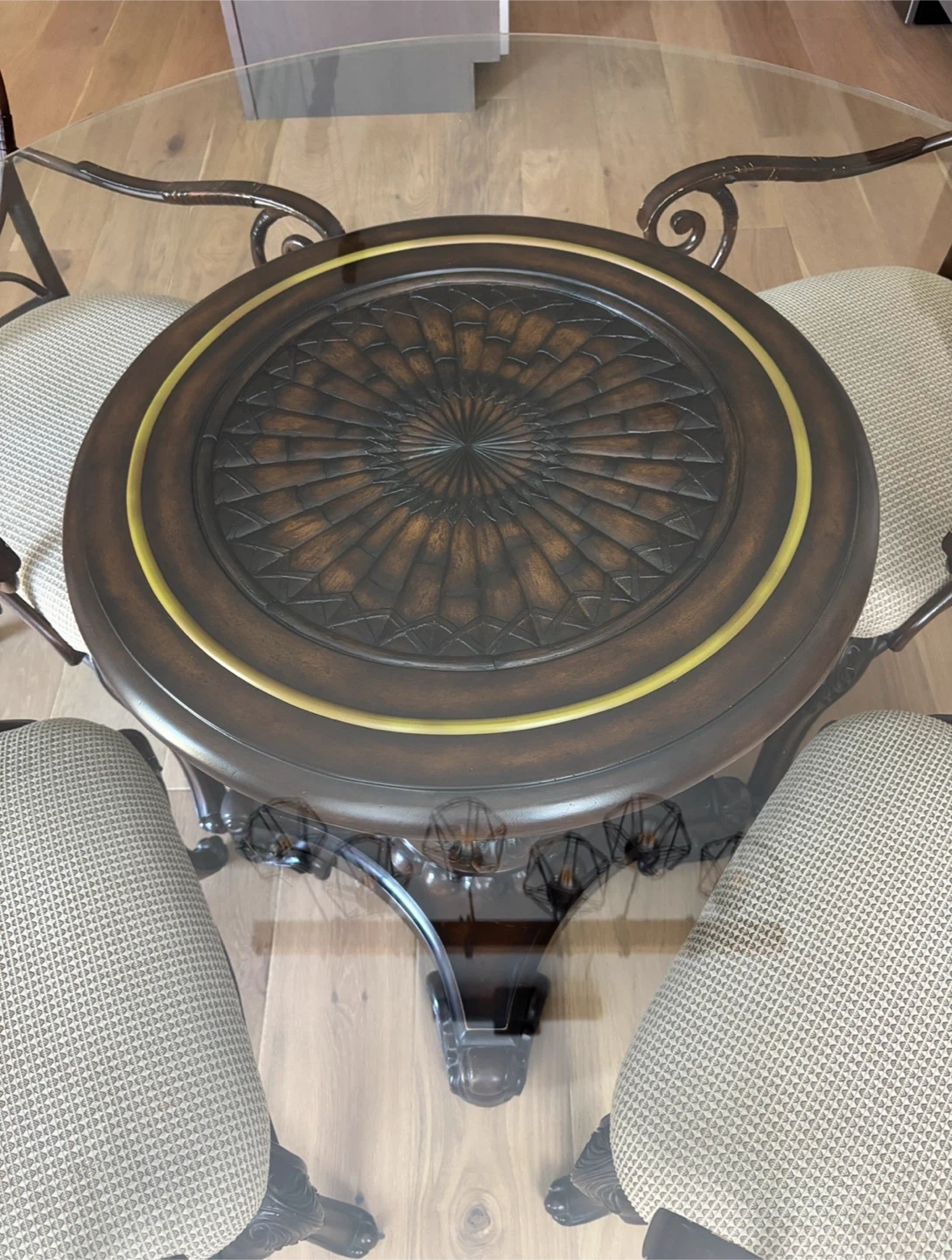 Glass Top Dining Table Set with 4 Chairs - photo 4