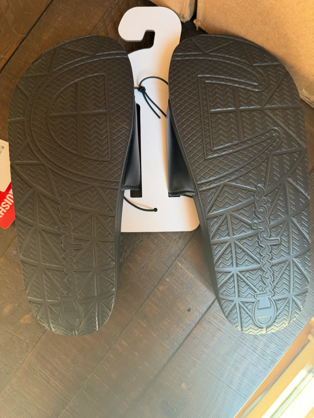 NWT! Men’s Champion IPO Squish Slide Sandals Black Size 10 - photo 5
