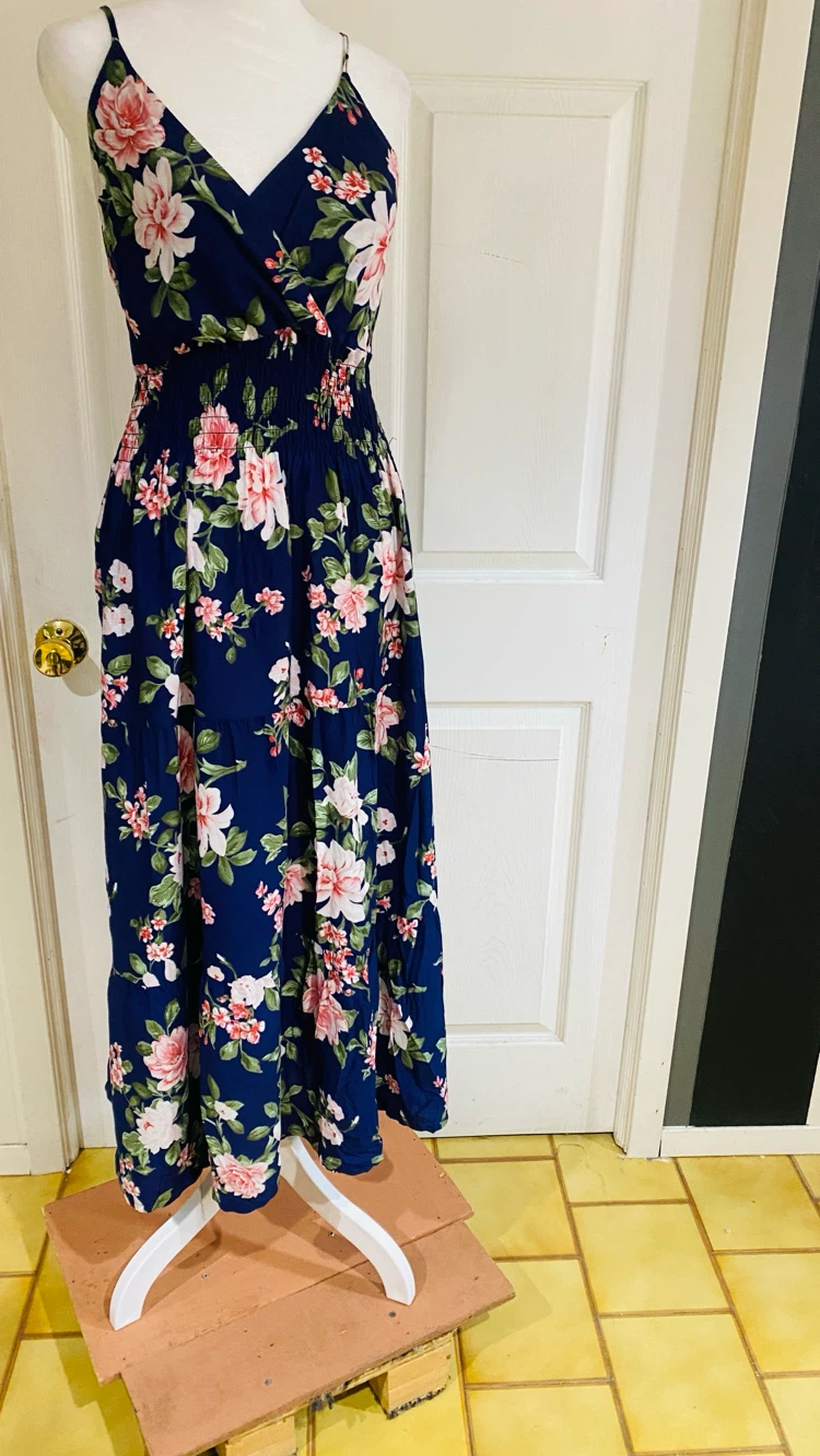 Yuna boho floral maxi dress size large extra large - photo 2