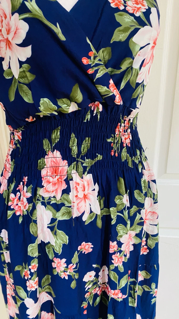 Yuna boho floral maxi dress size large extra large - photo 4