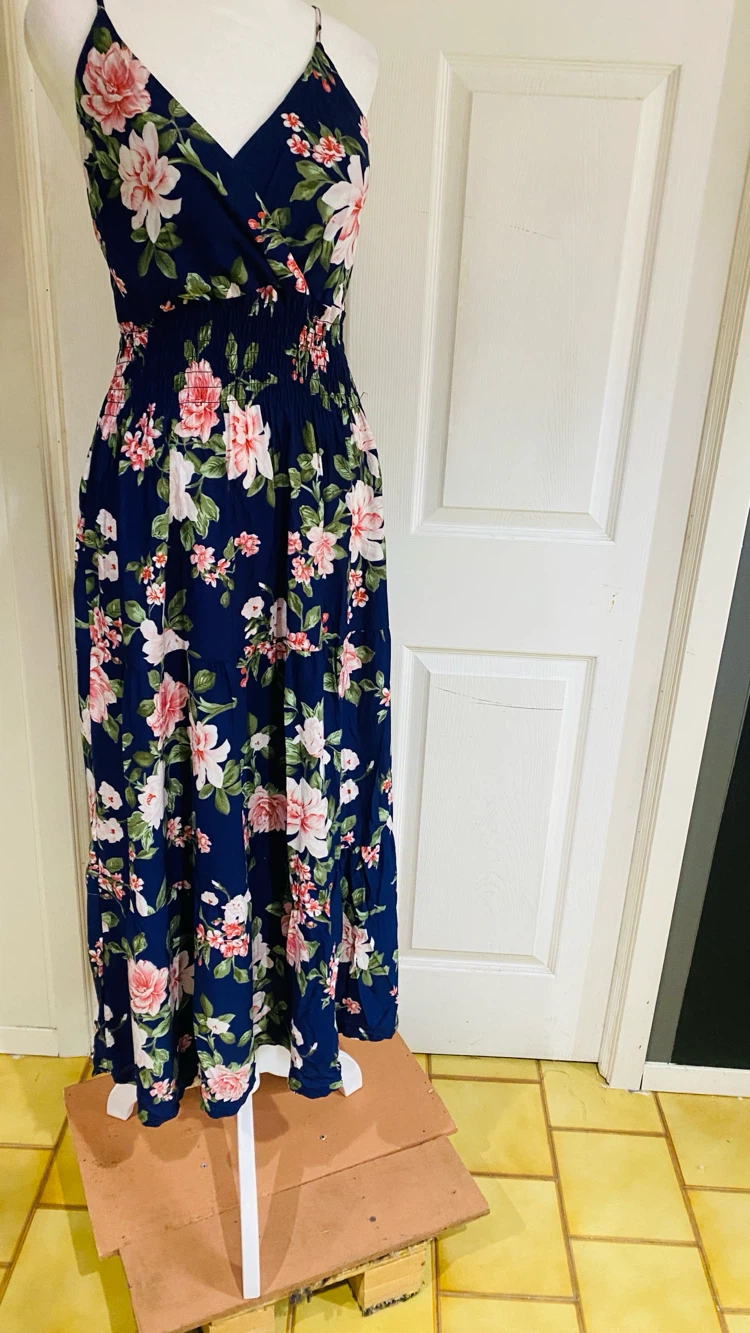 Yuna boho floral maxi dress size large extra large - photo 5