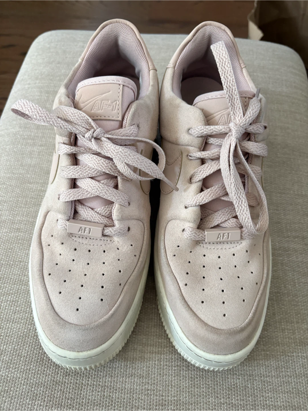 Nike Air Force 1 Sage Low Pink Suede Sneakers women