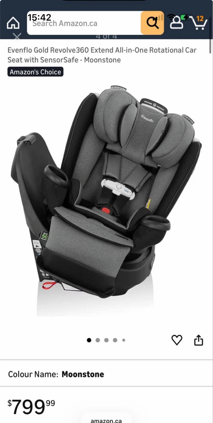 Evenflo Gold Revolve360 Car Seat - Moonstone - photo 3