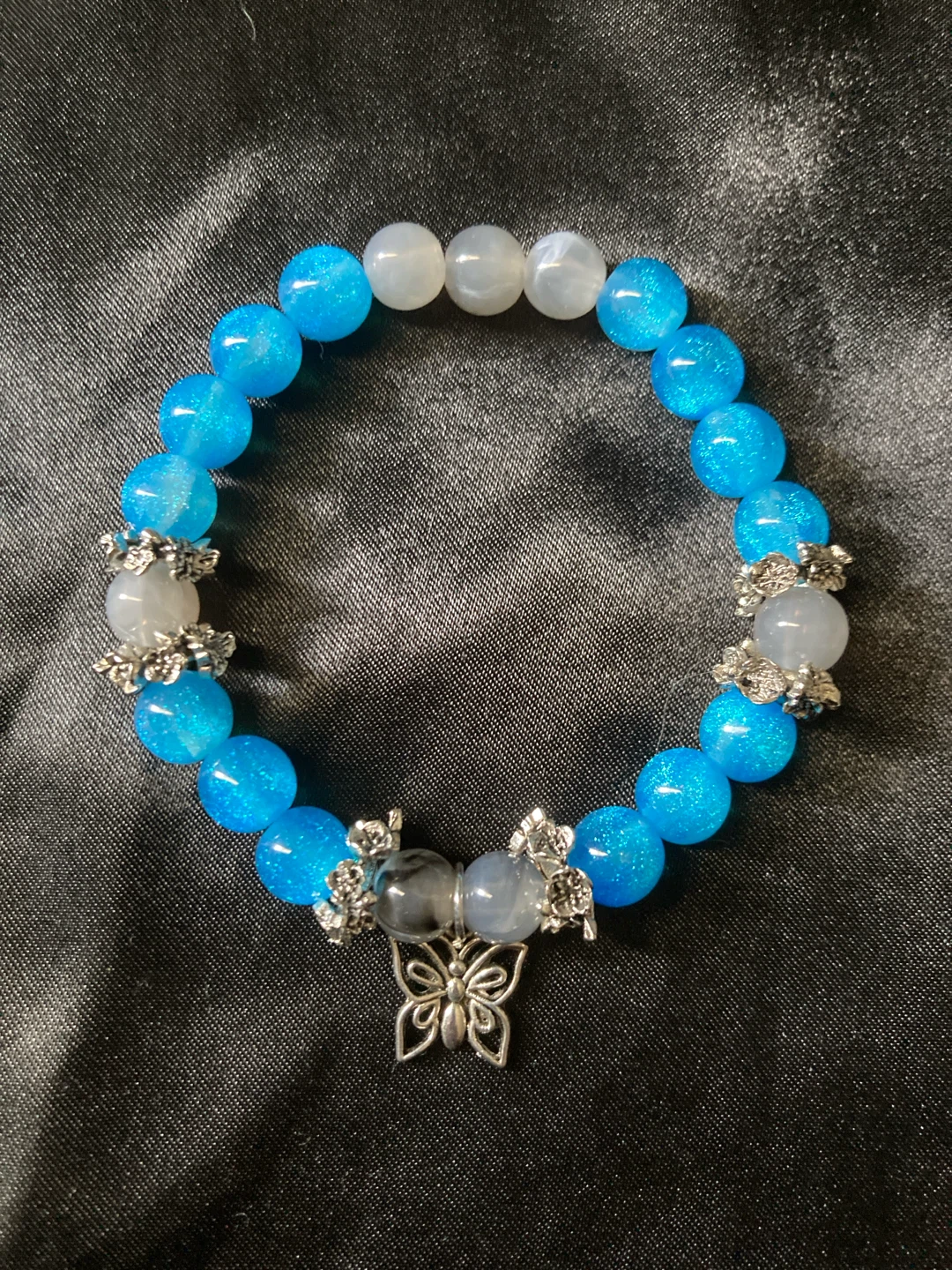 Hand Made Blue Butterfly Bracelet