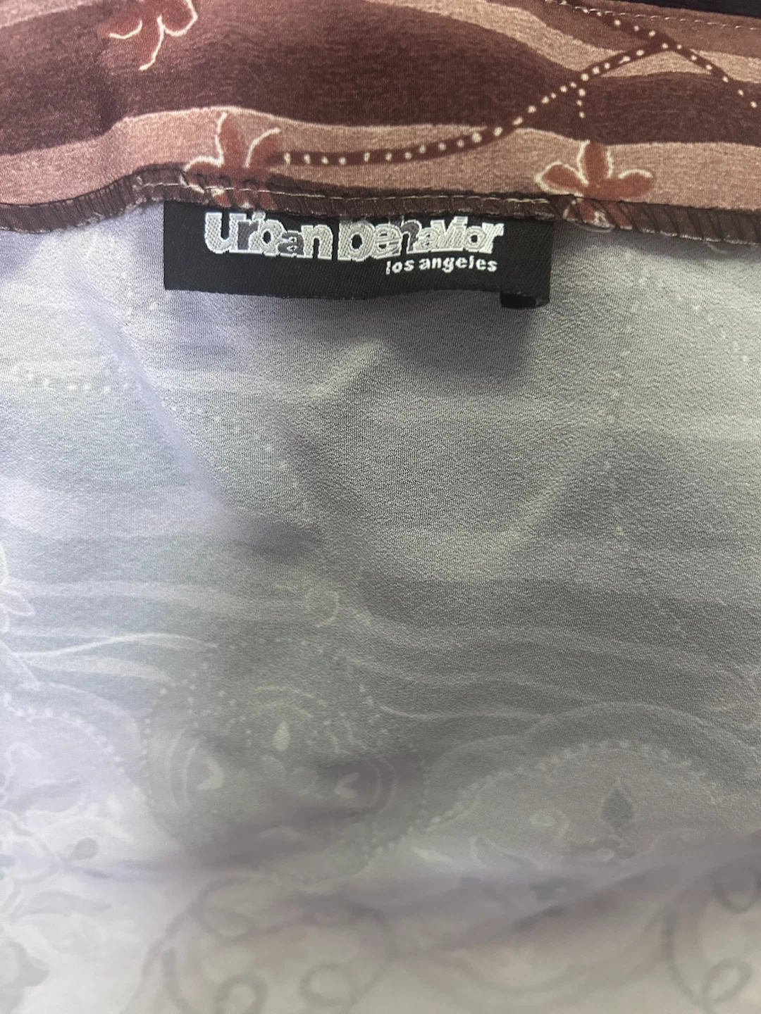 Urban De-NMar "Los Angeles" Brown Print Wrap Skirt - photo 3