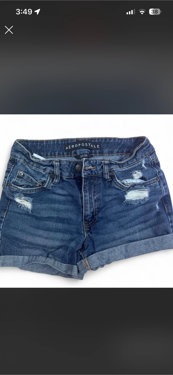 Aeropostale High Rise Mom Shorts