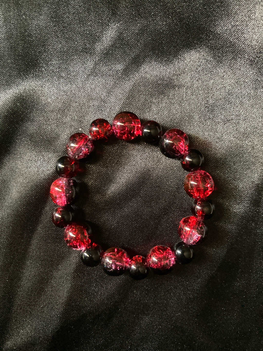 Red and Black Hand Made bracelet