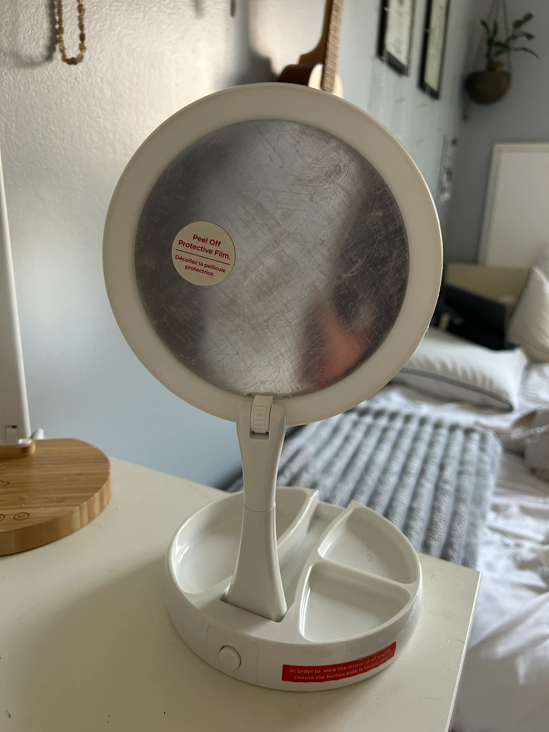 LED Makeup Mirror with Storage Base - photo 2