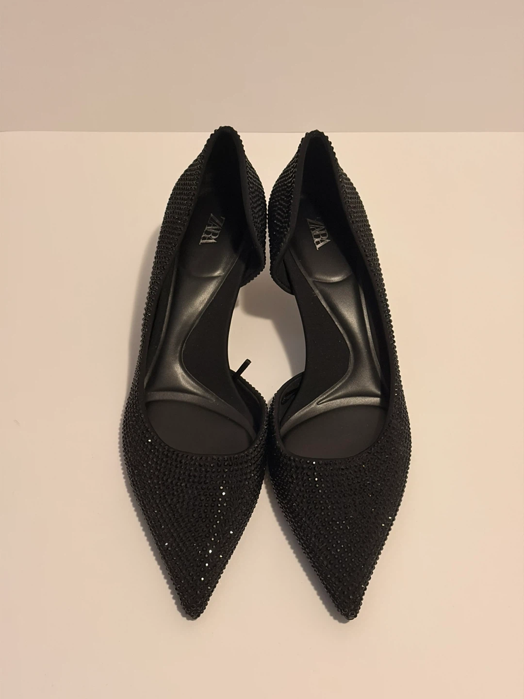 ZARA Black Embellished Heels - photo 2