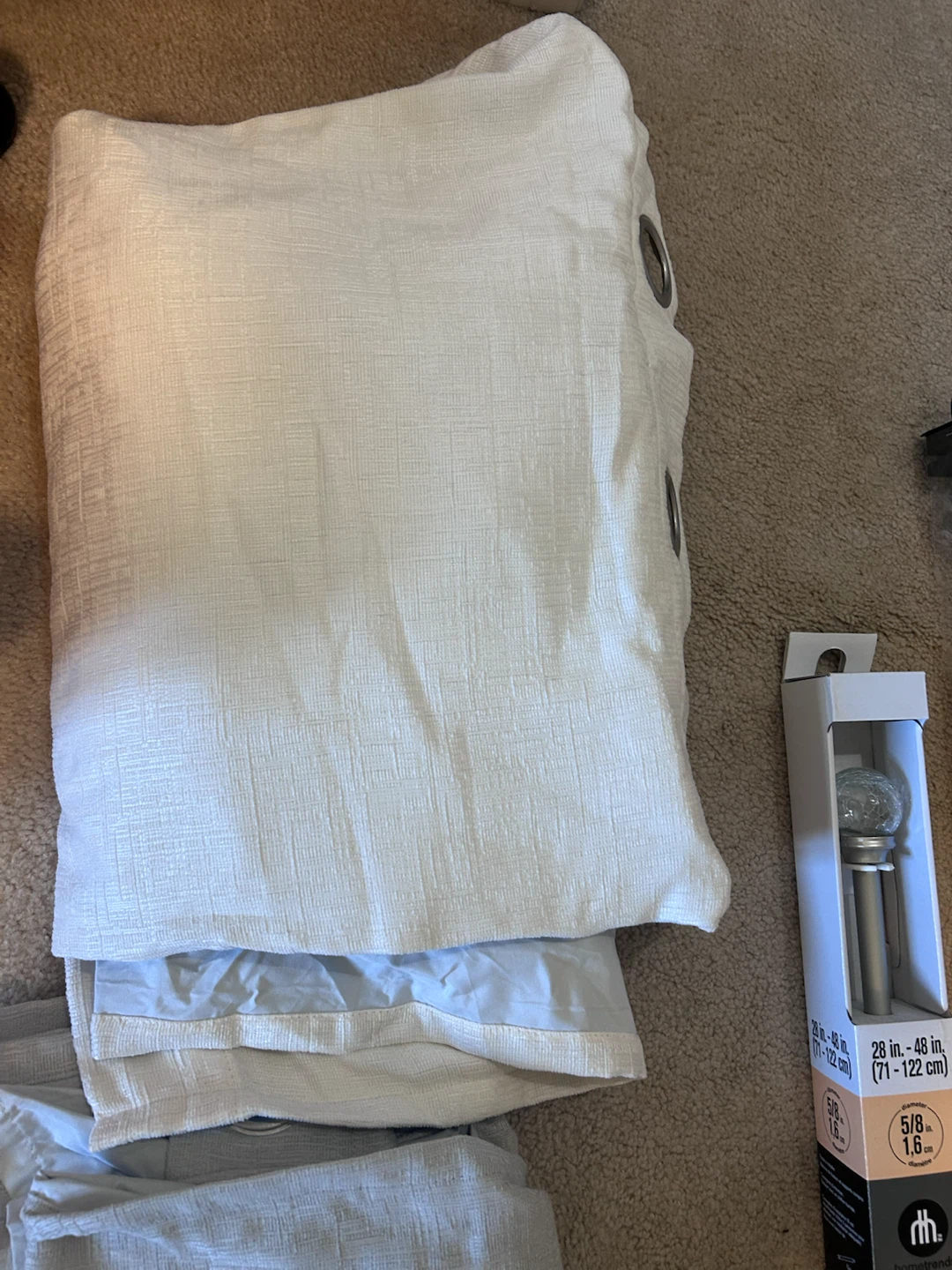 HomeTrends Drapery Rod Set & Curtains