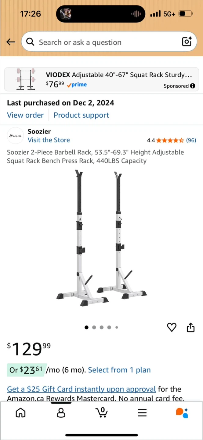 Barbell rack