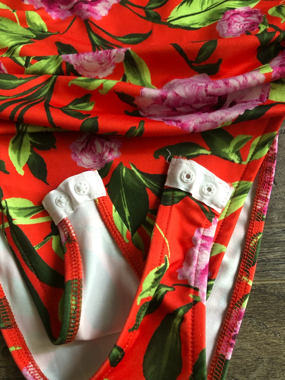 ZARA Orange Floral Ruched Bodysuit - photo 5