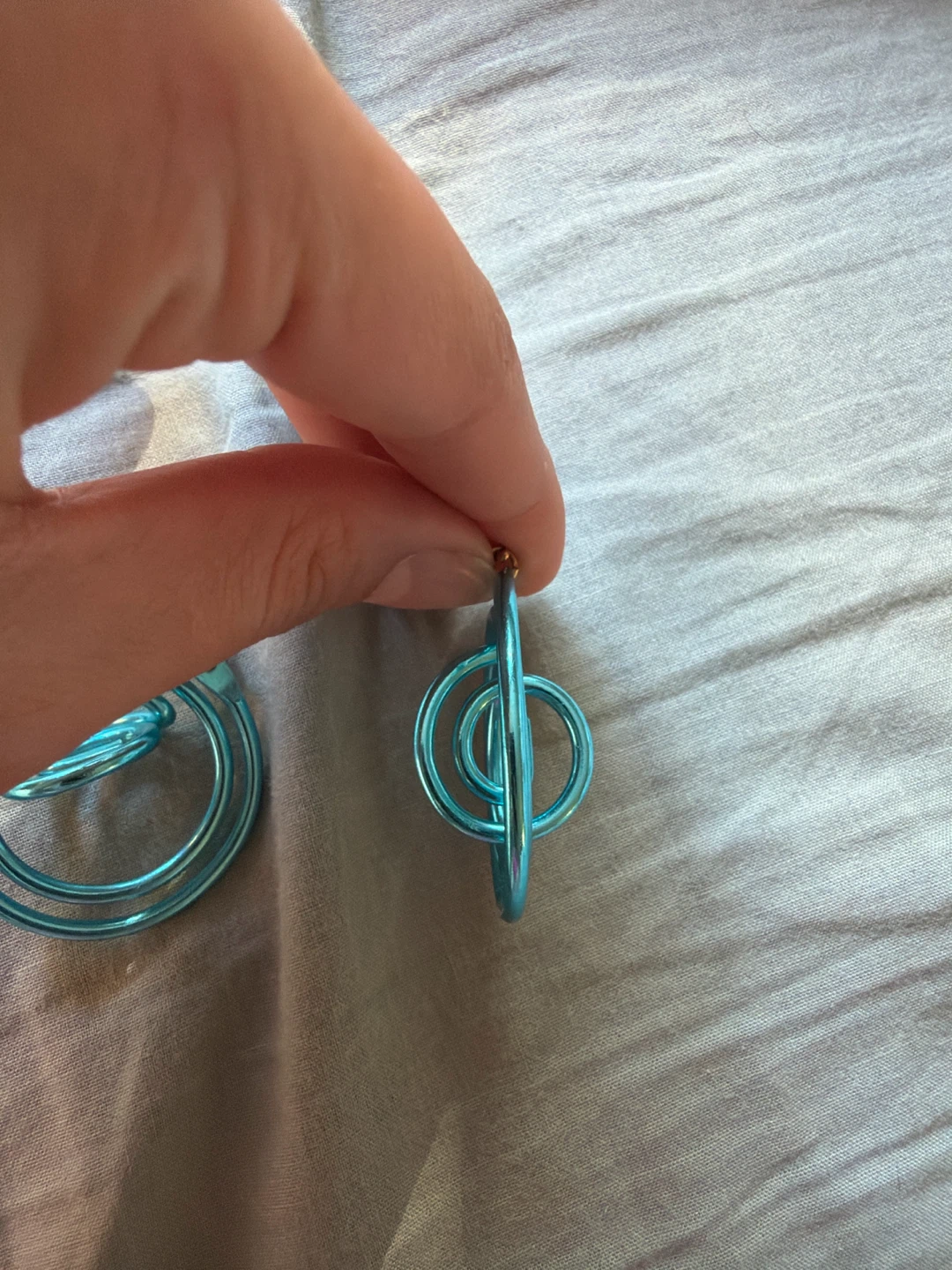 Turquoise Swirl Earrings - photo 2