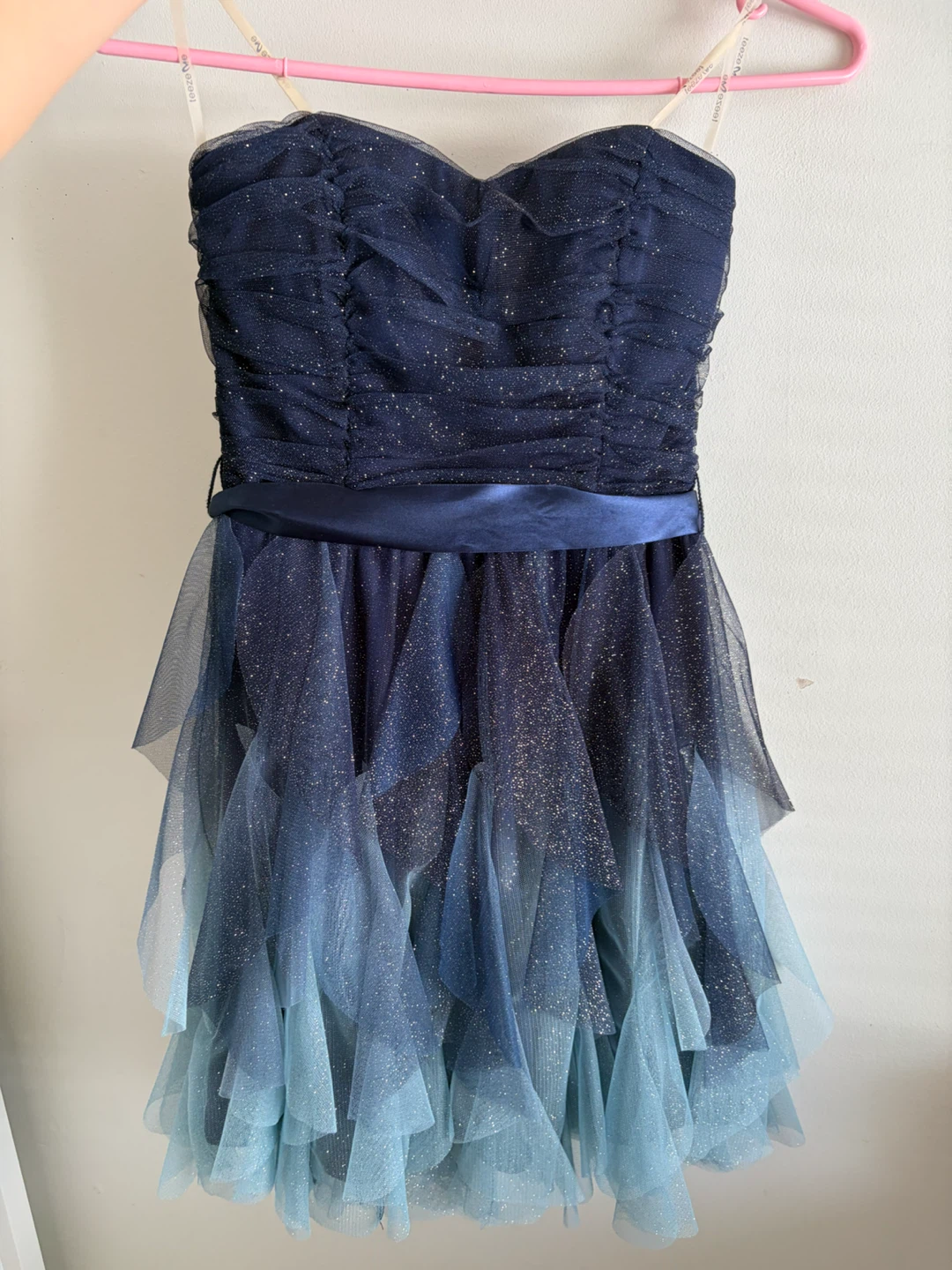Teeze Me Strapless Sparkle Tulle Dress