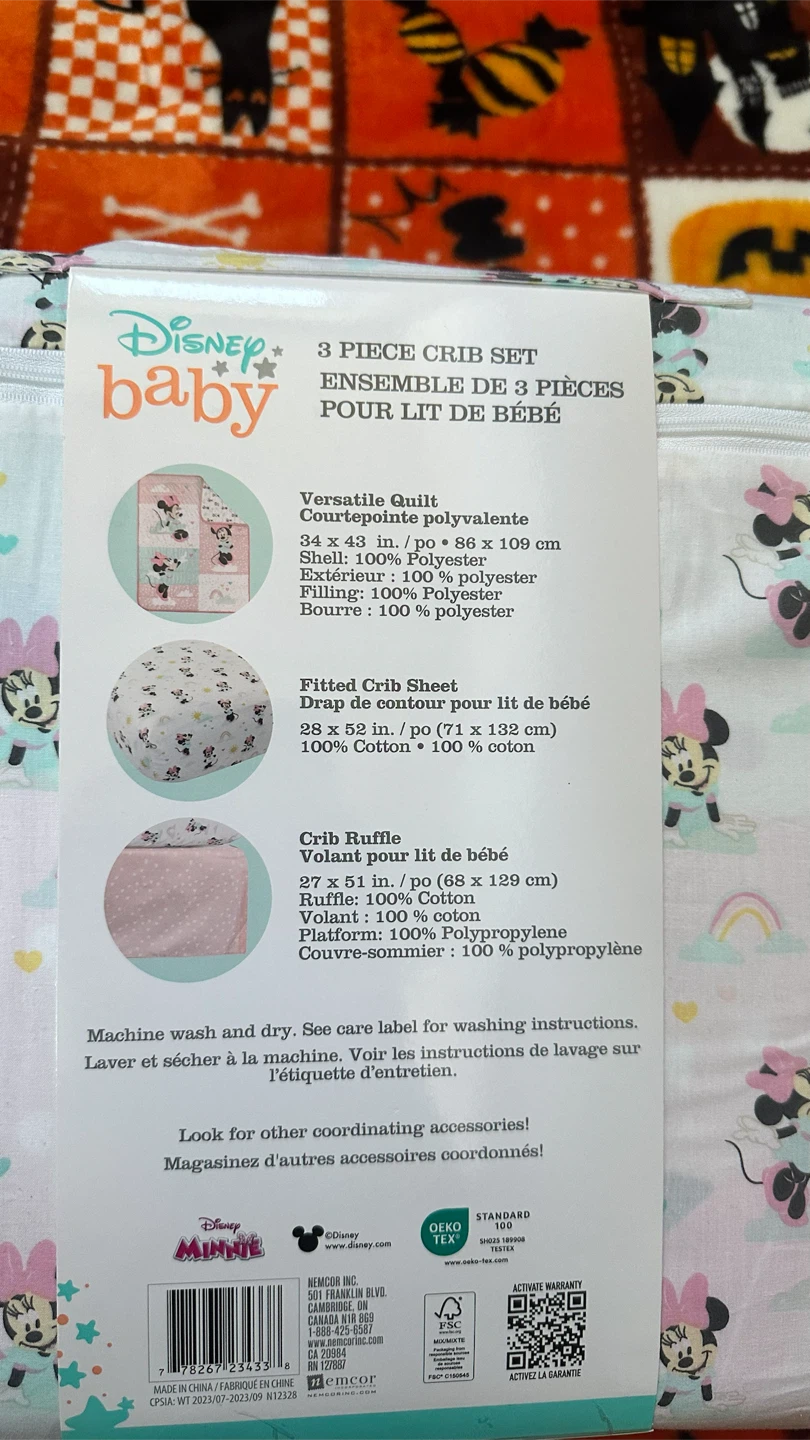 Disney Baby Minnie Mouse 3 Piece Crib Set - photo 5