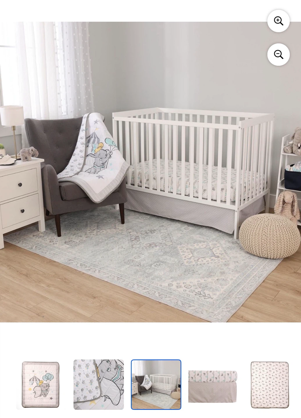 Disney Baby Dumbo 3 Piece Crib Bedding Set - photo 2