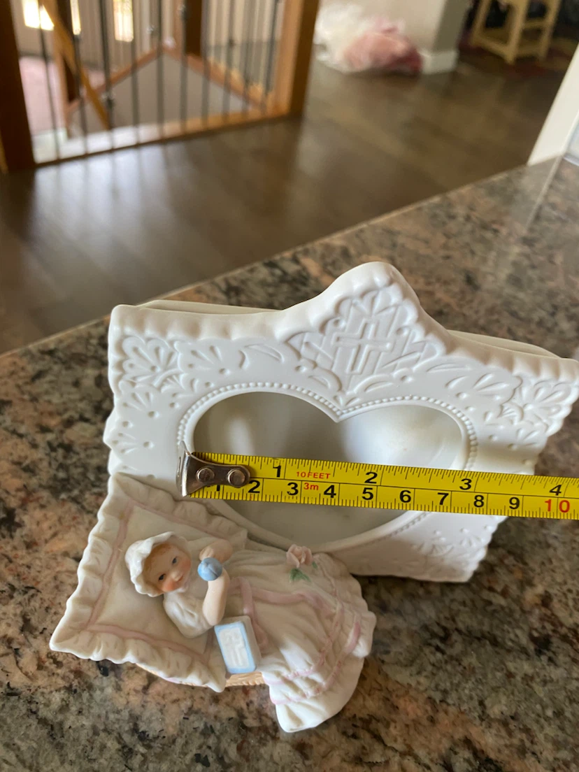 White Ceramic Baby Photo Frame - photo 3