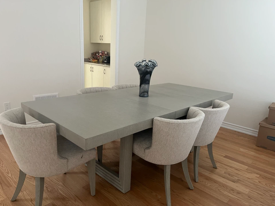 Grey Upholstered Dining Chairs (Set of 4) - photo 3