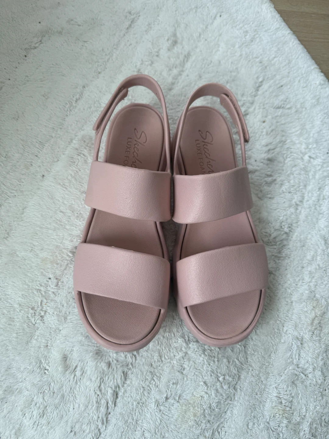 Skechers Luxe Foam Sandals - Pink - Size 10