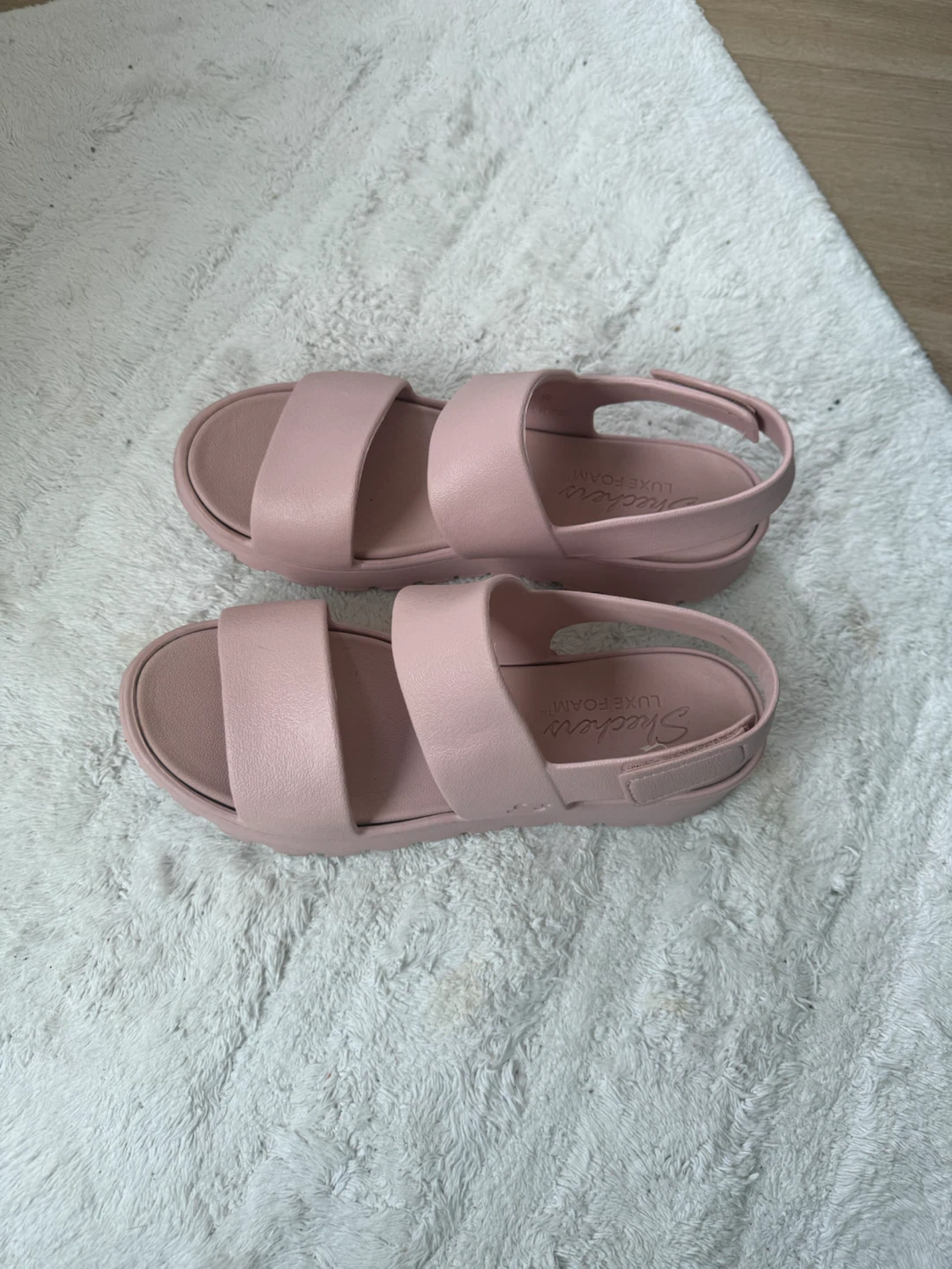Skechers Luxe Foam Sandals - Pink - Size 10 - photo 2