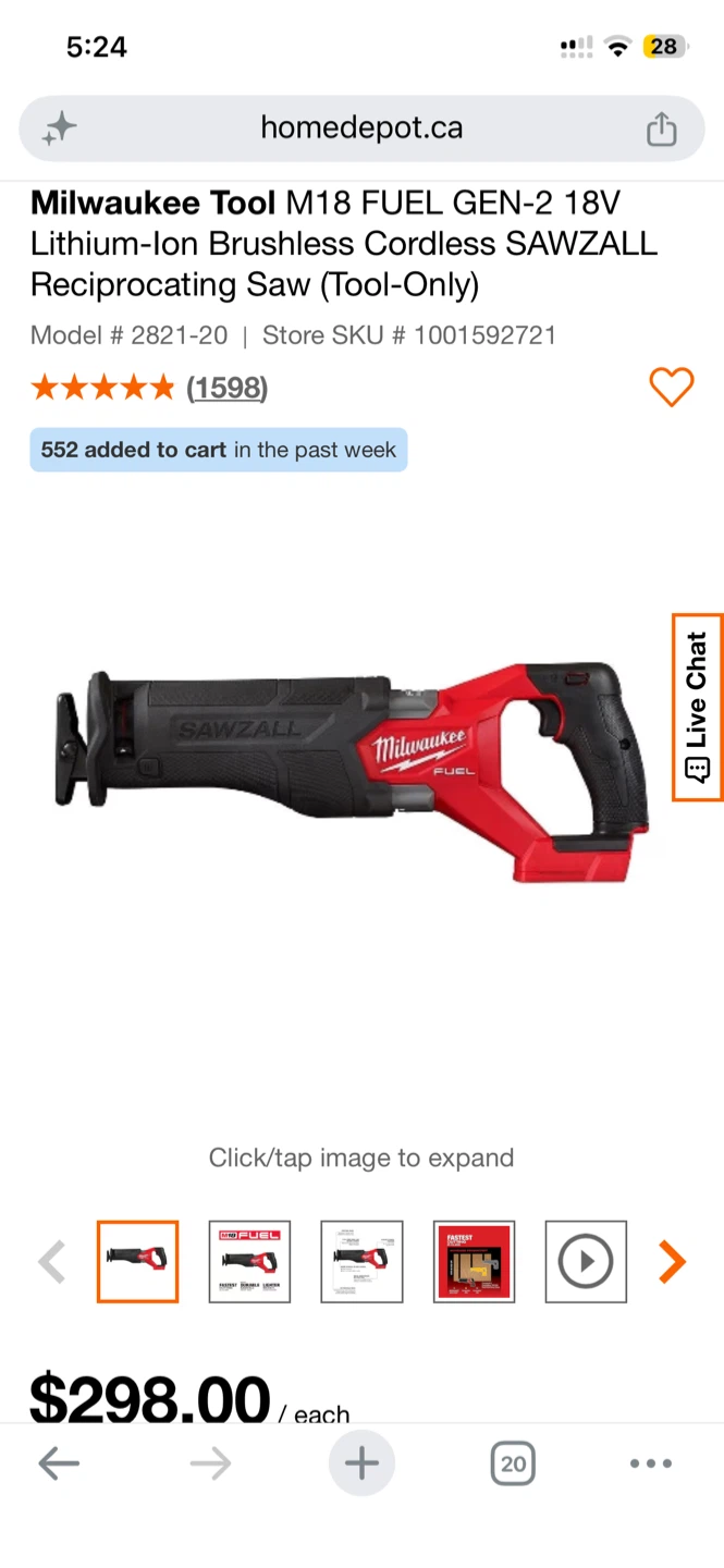 Milwaukee Tool M18 FUEL GEN-2 18V Cordless(Tool-Only) - photo 2