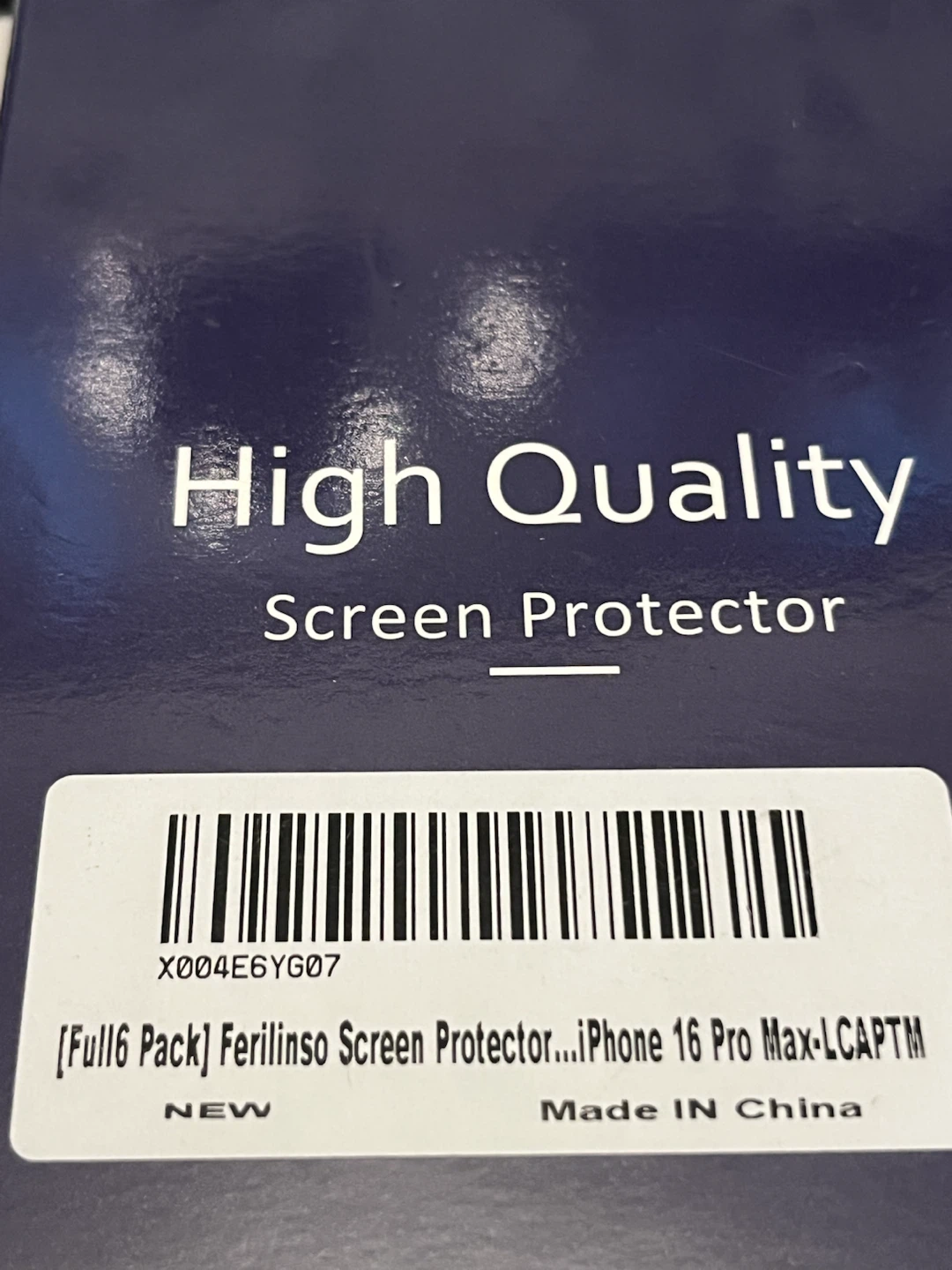 📱 Full 6 Pack Ferilinso Screen Protector Apple iPhone 16 Pro Max - photo 5