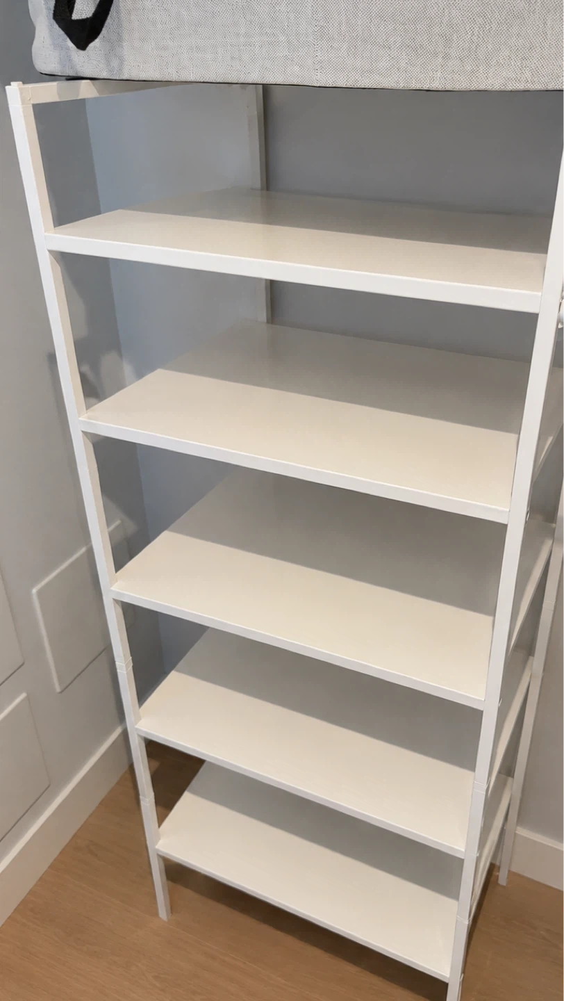 White 5-Shelf Storage Unit