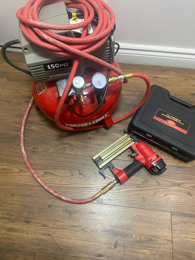King Canada 18 GA Brad Nailer Porter-Cable Air Compressor