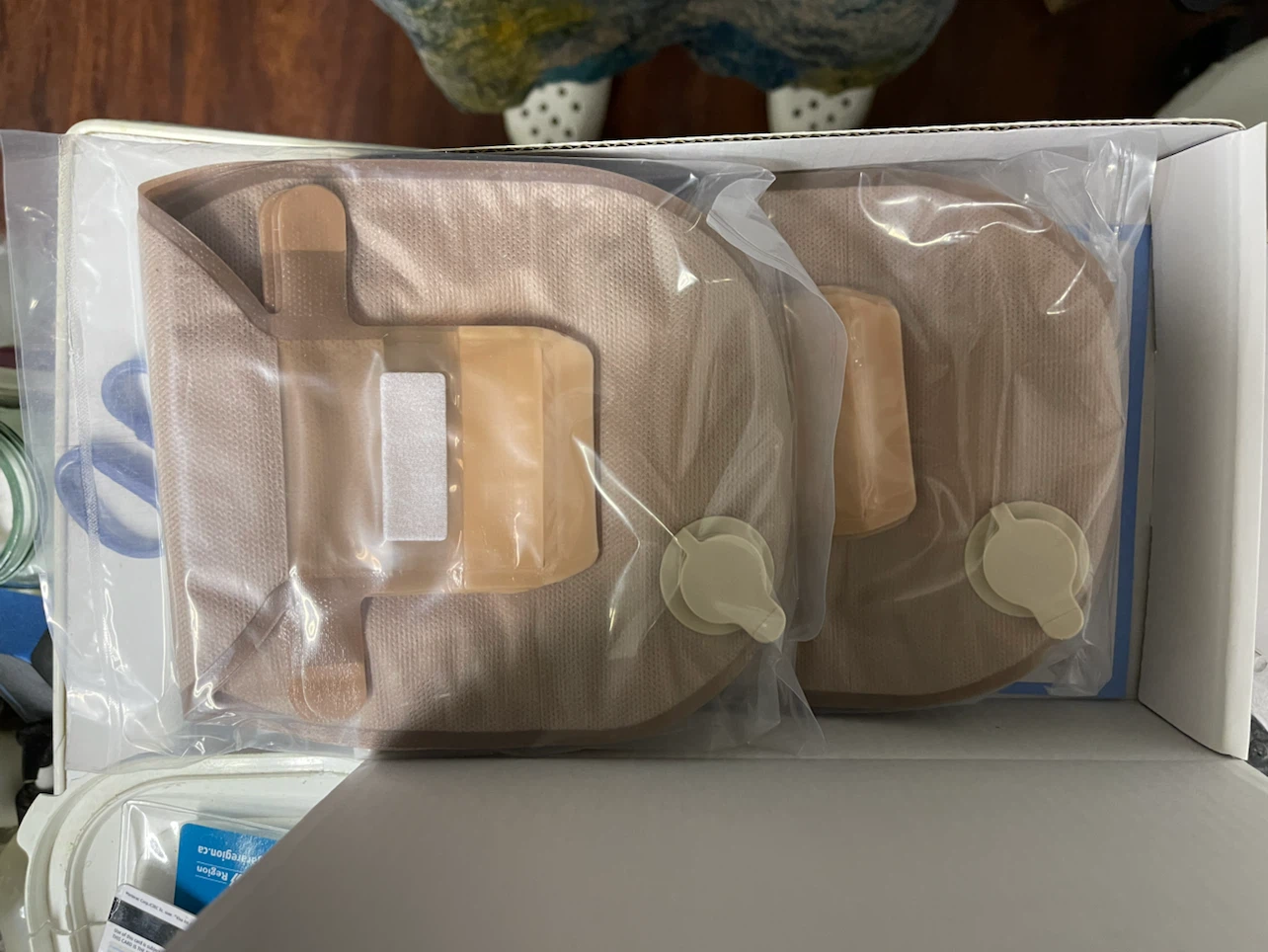 ostomy bag, venting and flushing disposable fecal bag