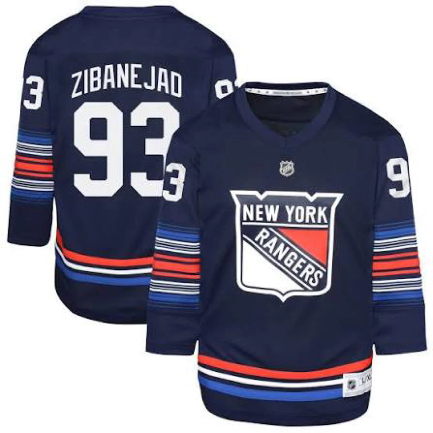 New York Rangers "93 Zibanejad" Hockey Jersey