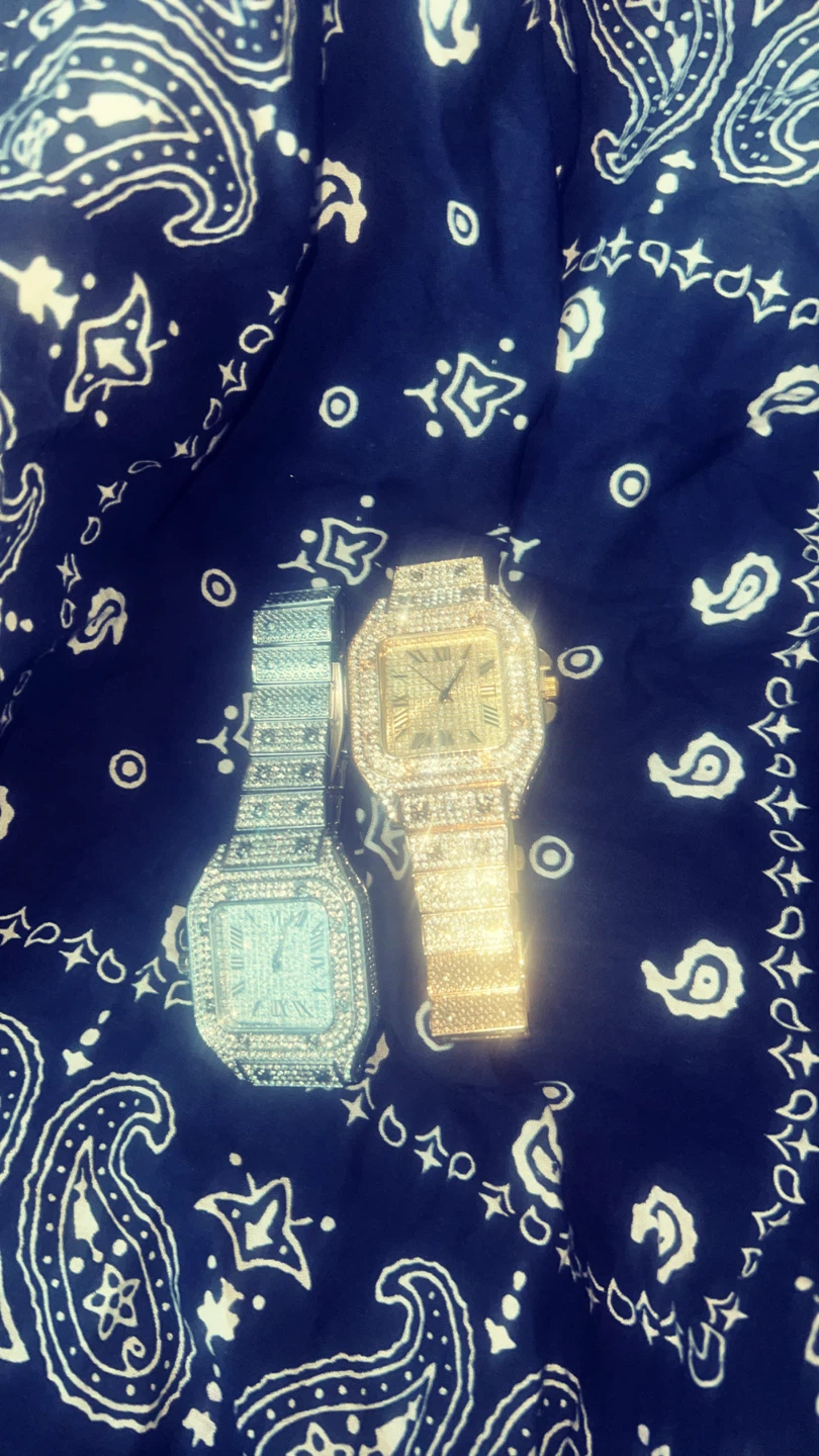 Two Bling Watches - Gold and Silver