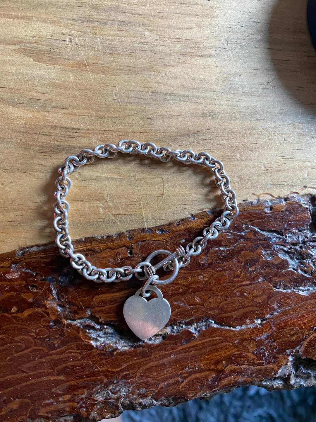 Tiffany & Co. Sterling Silver Heart Tag Bracelet
