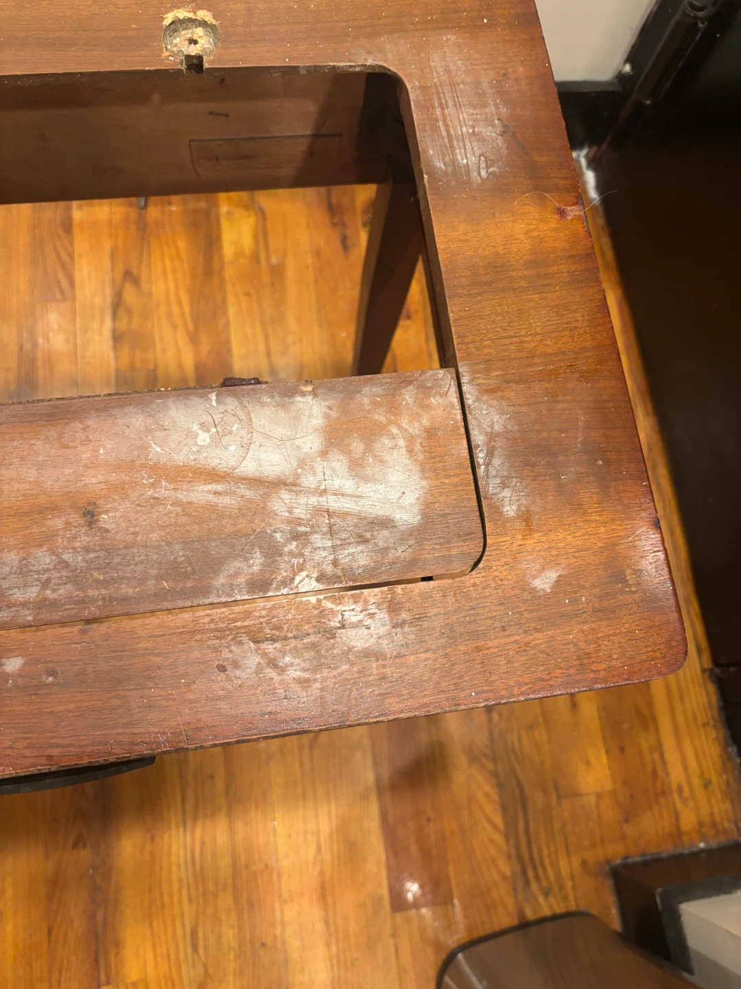 Vintage Wooden Singer Sewing Machine Cabinet Table - photo 5