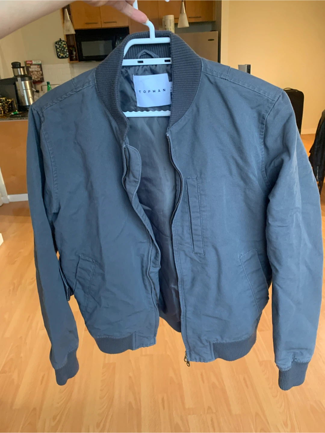 Topman Bomber Jacket - Grey - XS