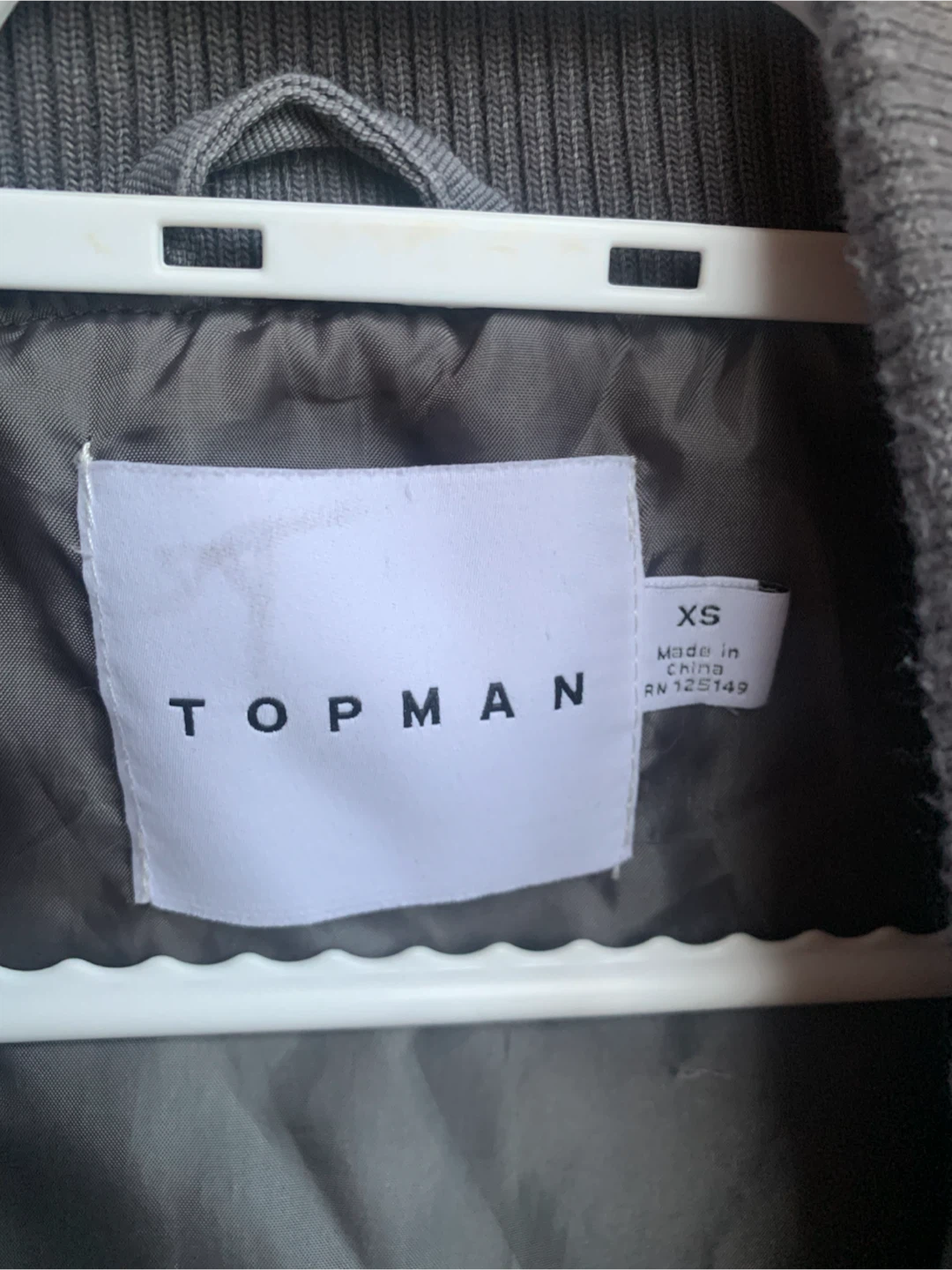 Topman Bomber Jacket - Grey - XS - photo 3