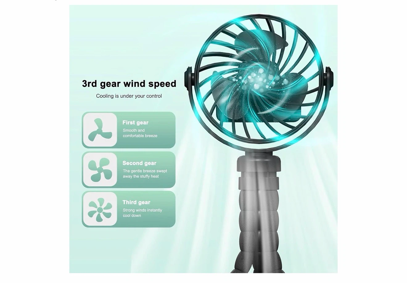 Octopus Deformation Fan - 3-Speed Wind - photo 4