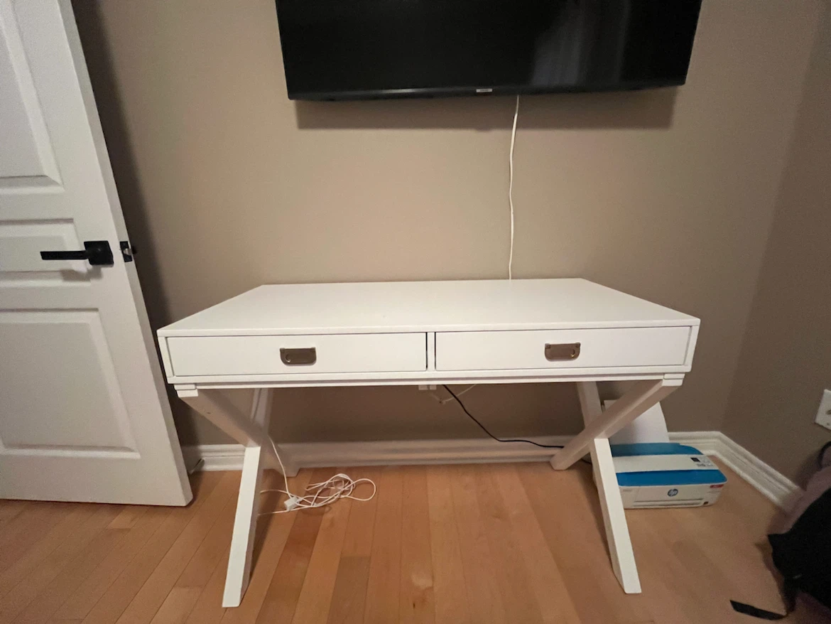 Solid wood desk