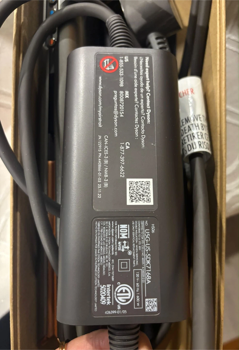 Dyson Airstrait Hair Straightener with original Box - photo 3